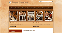 Desktop Screenshot of downloadchurchmusic.com